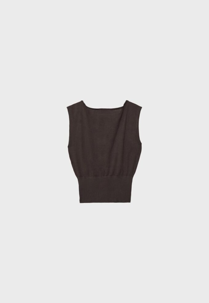 Top in maglia con fascia Top in maglia con fascia