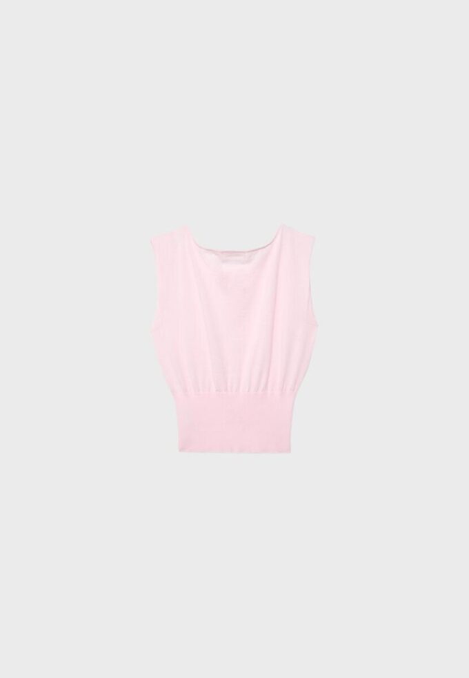 Top in maglia con fascia