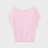 Top in maglia rustica con scollo a barchetta Top in maglia rustica con scollo a barchetta