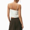 Top in pizzo satinato con spalline Top in pizzo satinato con spalline