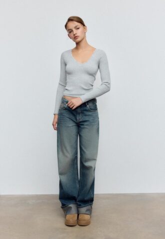 Top in pizzo senza cuciture