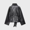 Trench a collo alto effetto pelle Trench a collo alto effetto pelle