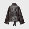 Trench a collo alto effetto pelle Trench a collo alto effetto pelle