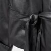 Trench a collo alto effetto pelle Trench a collo alto effetto pelle
