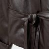 Trench a collo alto effetto pelle Trench a collo alto effetto pelle