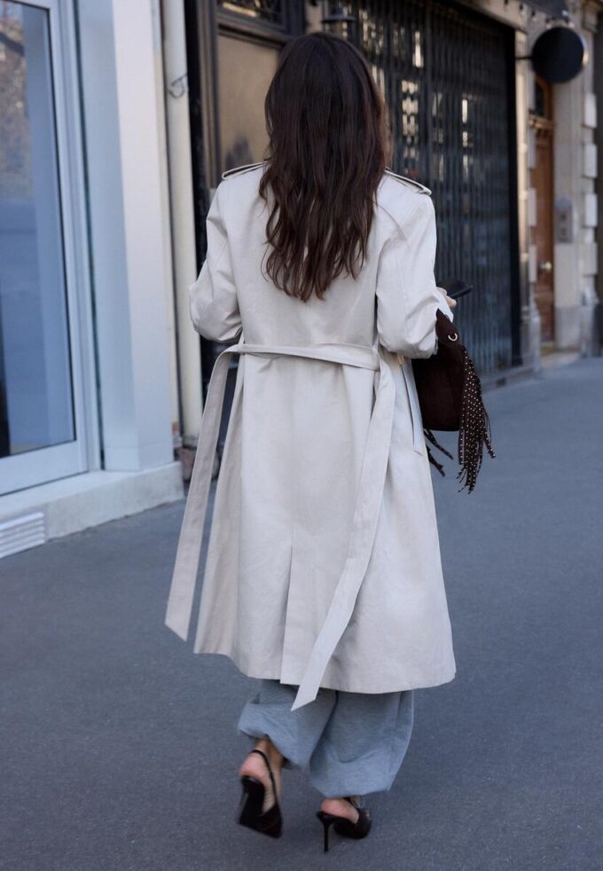 Trench lungo monopetto Trench lungo monopetto