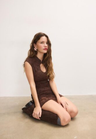 Vestito corto stile qipao