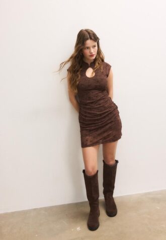 Vestito corto stile qipao