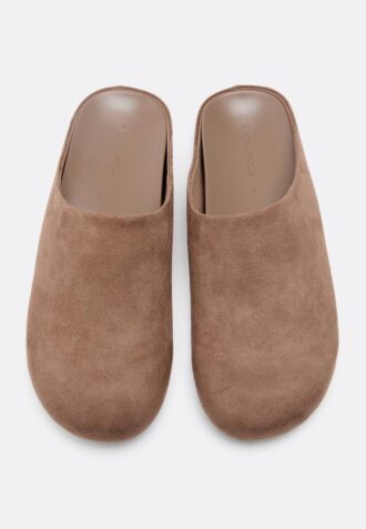 Zoccoli in ecopelle scamosciata