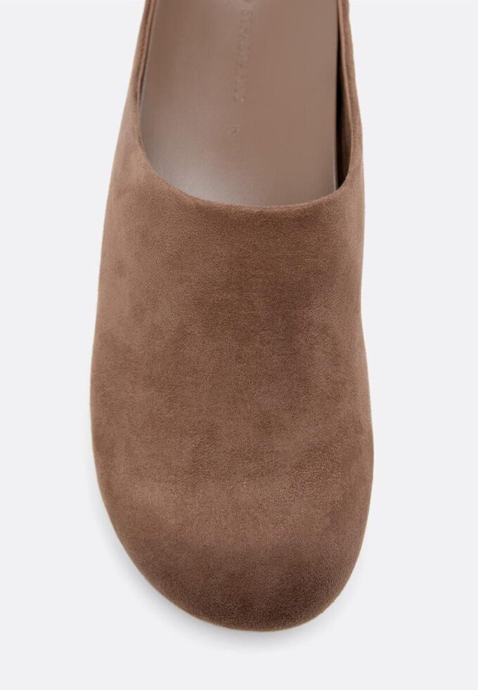 Zoccoli in ecopelle scamosciata